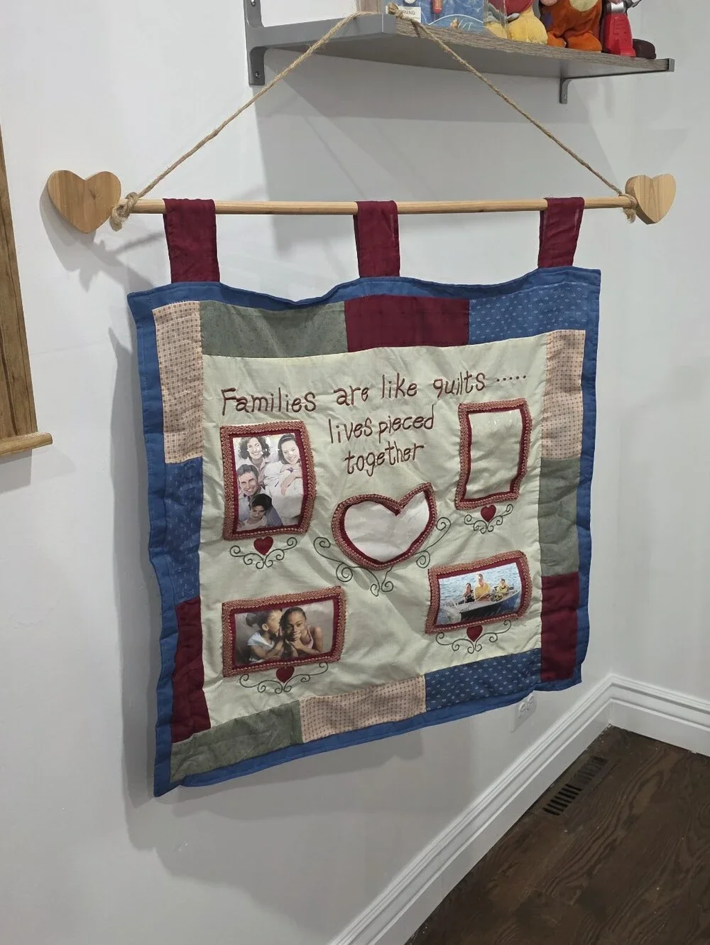 Hanging Quilted Photo Collage